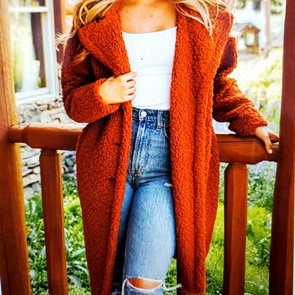 Buddy Love Jackets & Blazers - Oversized Teddy Faux Fur Coat